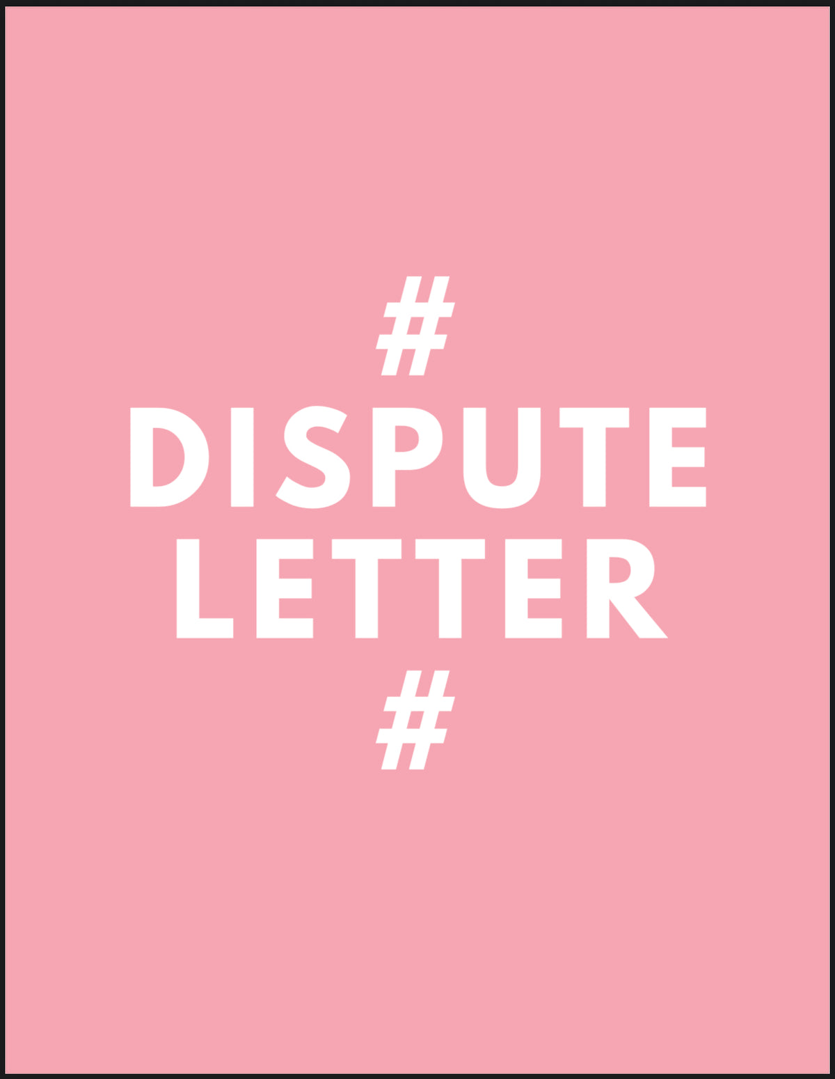 Dispute Lettter